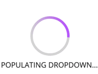 Populating dropdown..